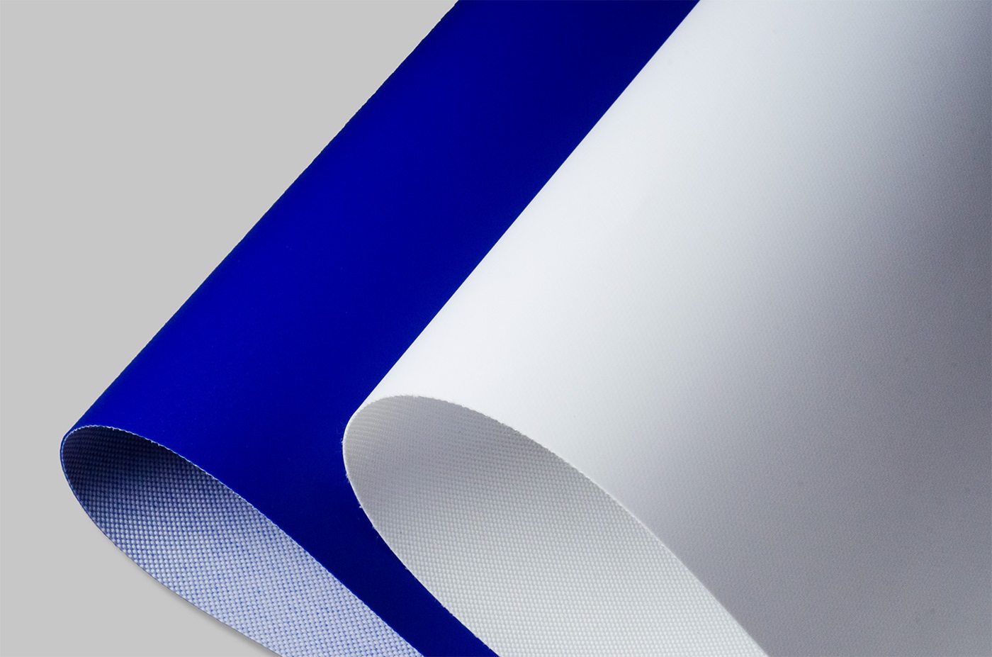 Curled and Stacked T11 Matt White and Blue